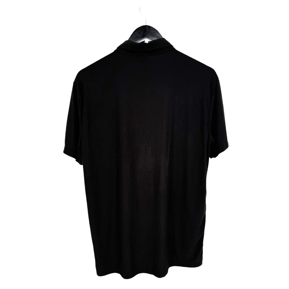 Vuori Strato Tech‎ Performance Knit Polo Black Medium Golf Athleisure Casual - Picture 3 of 9